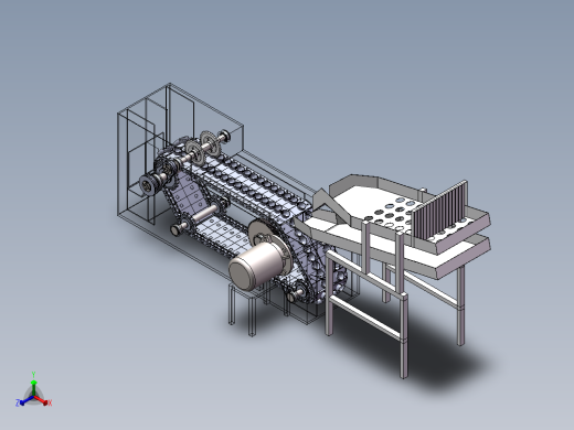 板栗分级切口机设计含SW三维图+二维+说明书正等轴测缩略图