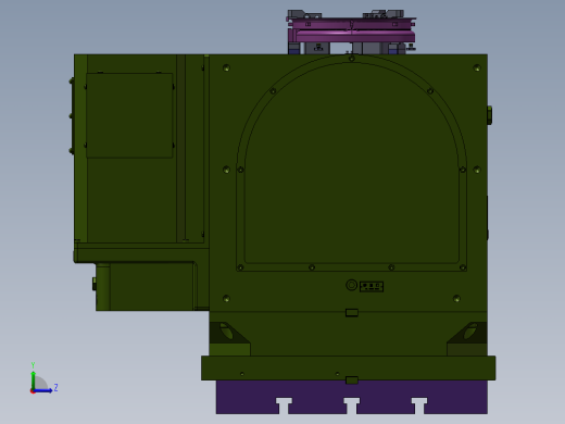 摇蓝台五轴零点定位液压夹具左视缩略图