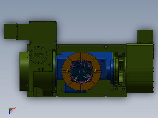 摇蓝台五轴零点定位液压夹具俯视缩略图