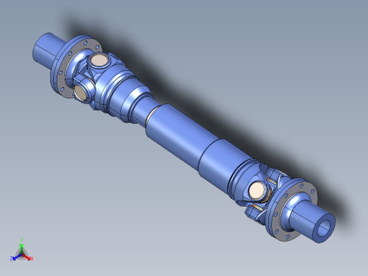 Cardan Spicer万向节3D数模图纸 STEP IGS格式
