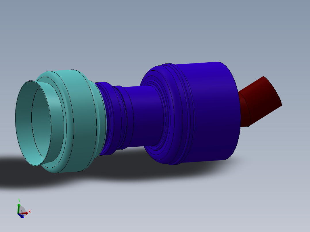 燃气轮机自由式装配---模型格式为 sw