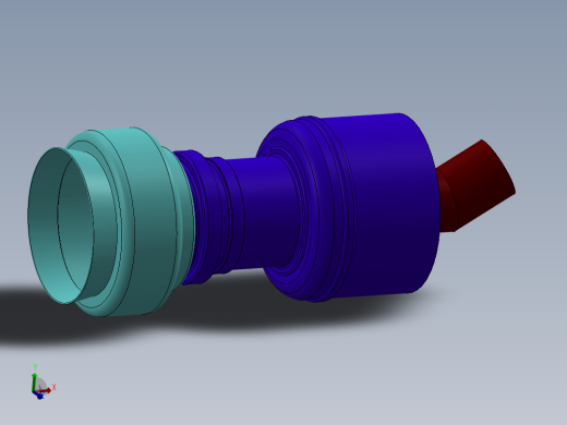 燃气轮机自由式装配---模型格式为 sw