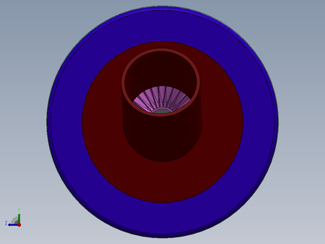燃气轮机自由式装配---模型格式为 sw右视图