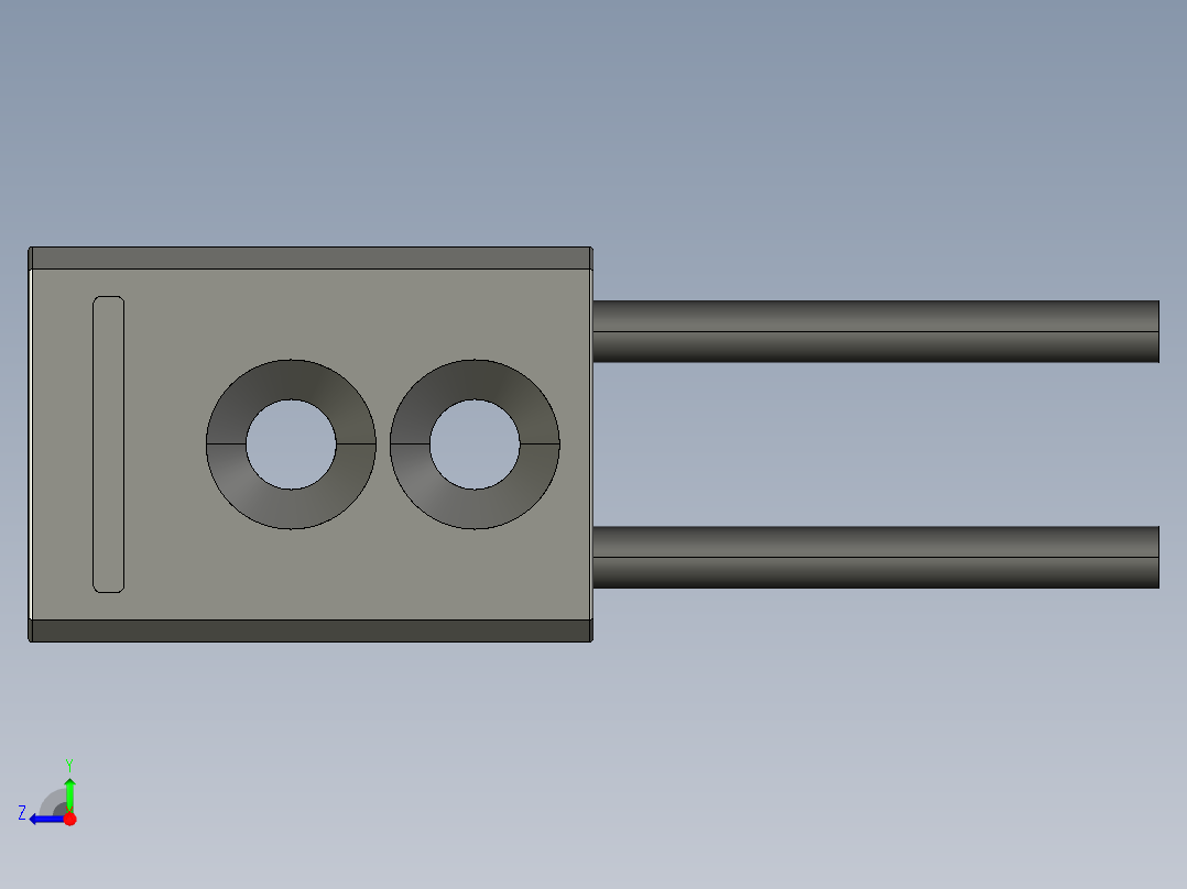 基恩士FU-38L_kc图纸模型右视图