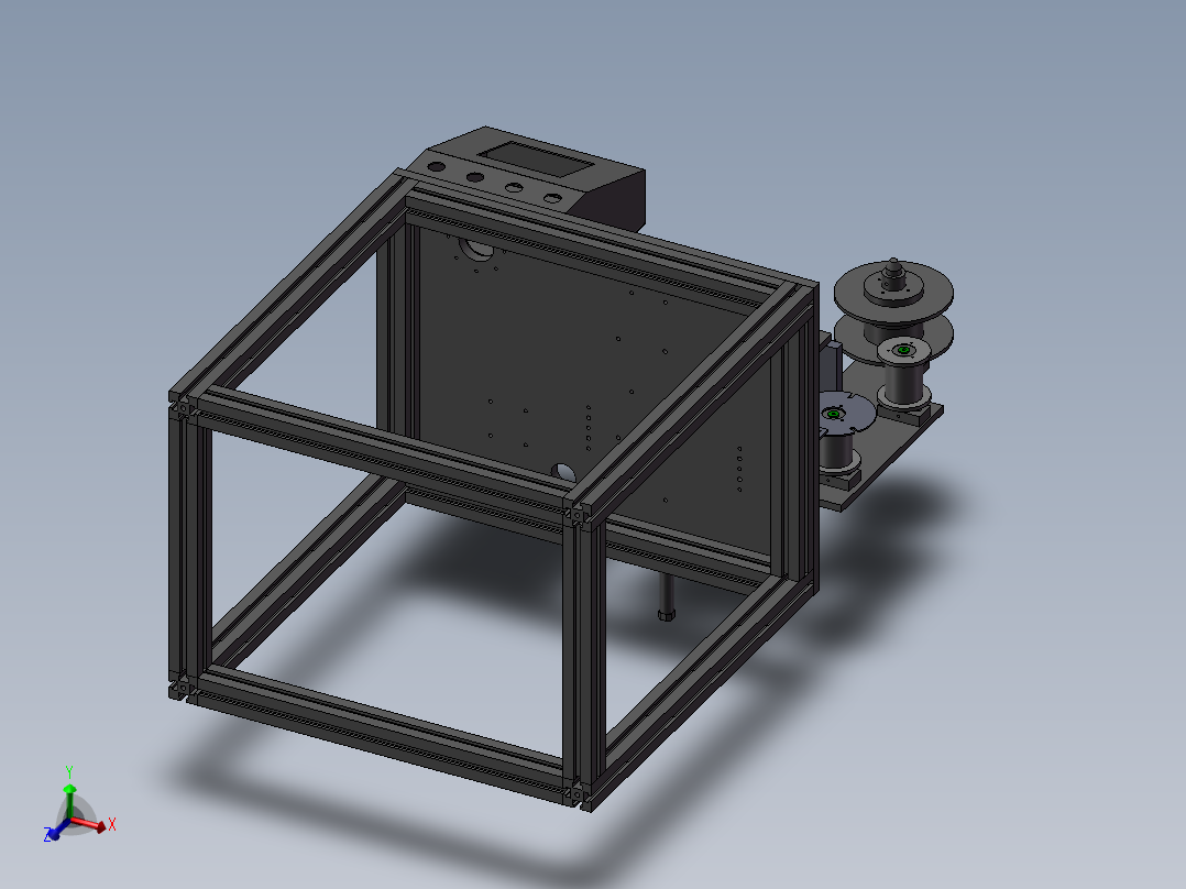 一款简单的贴铁氟龙胶的机器