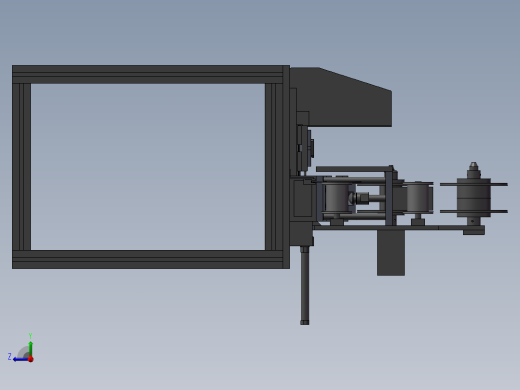 一款简单的贴铁氟龙胶的机器右视缩略图