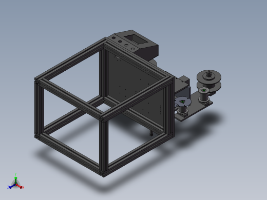 一款简单的贴铁氟龙胶的机器正等轴测缩略图