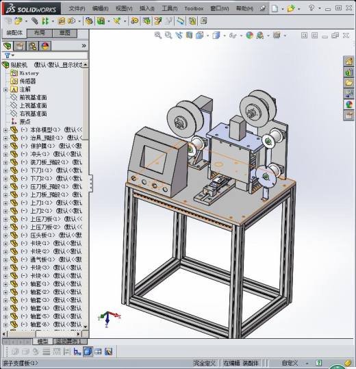一款简单的贴铁氟龙胶的机器缩略图