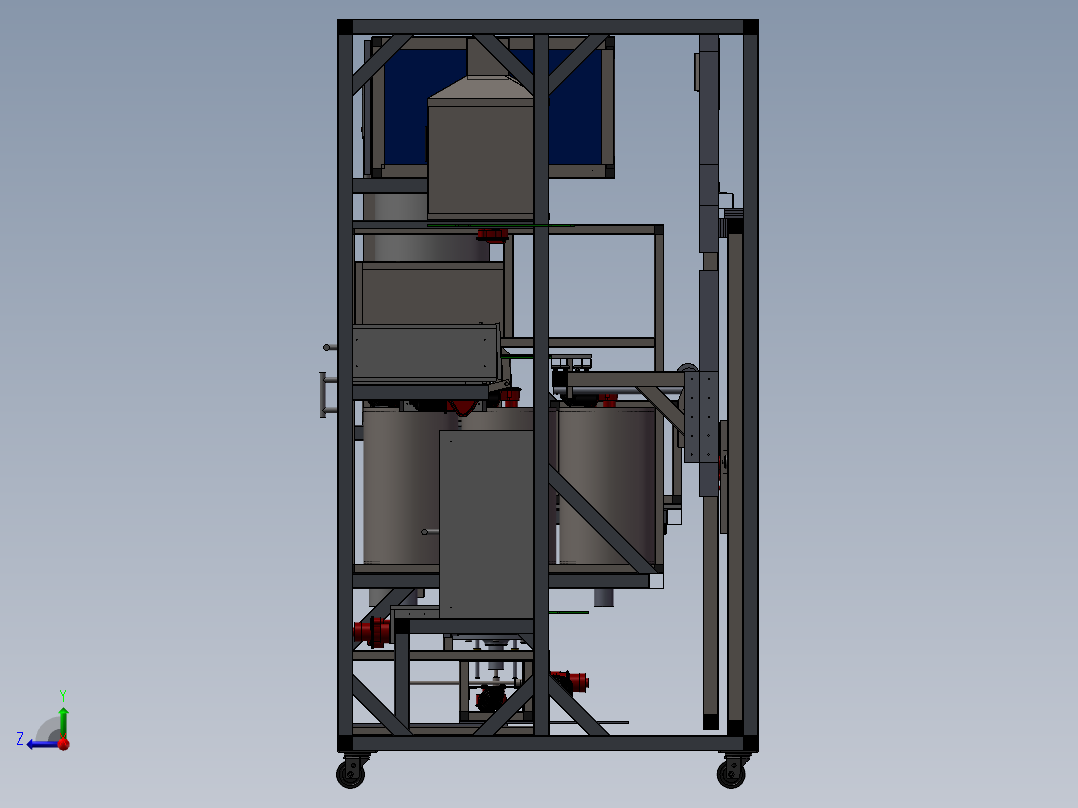 披萨自动售货机右视图