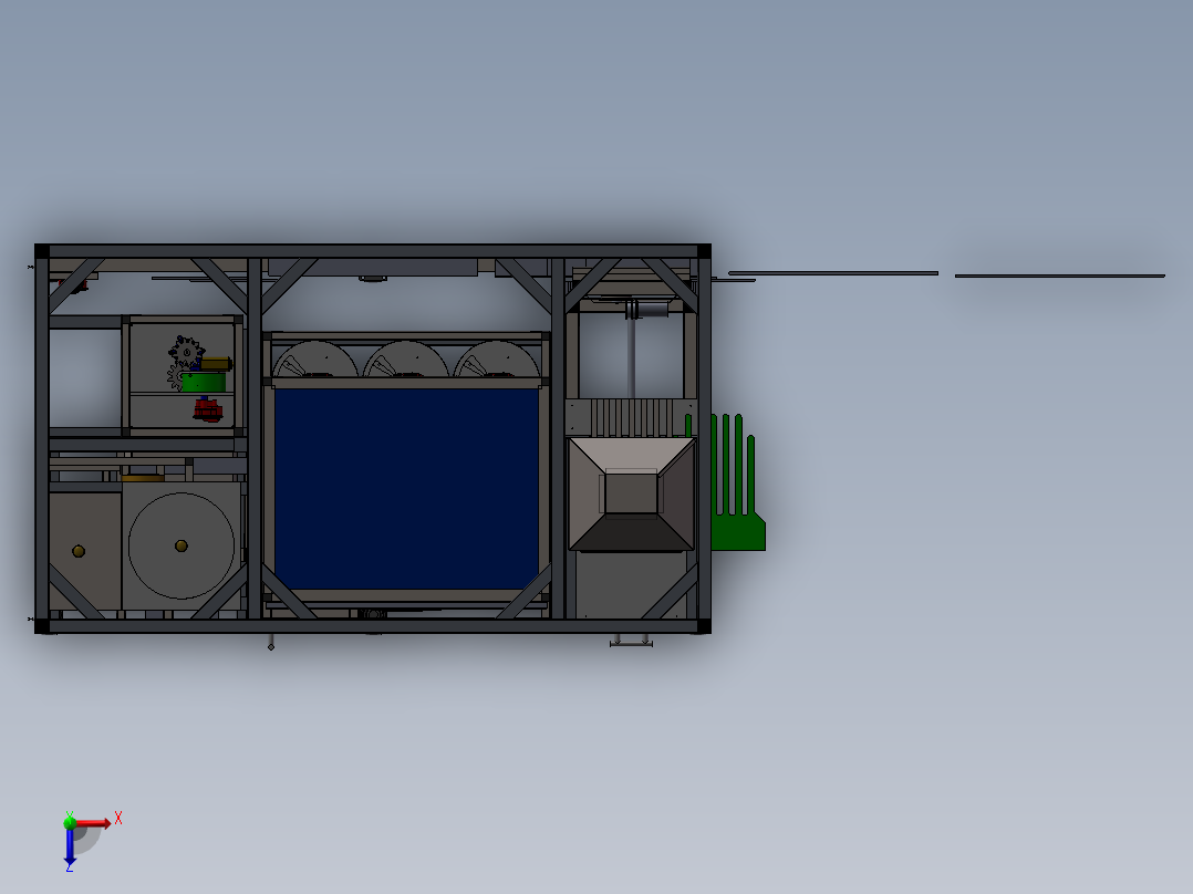 披萨自动售货机俯视图