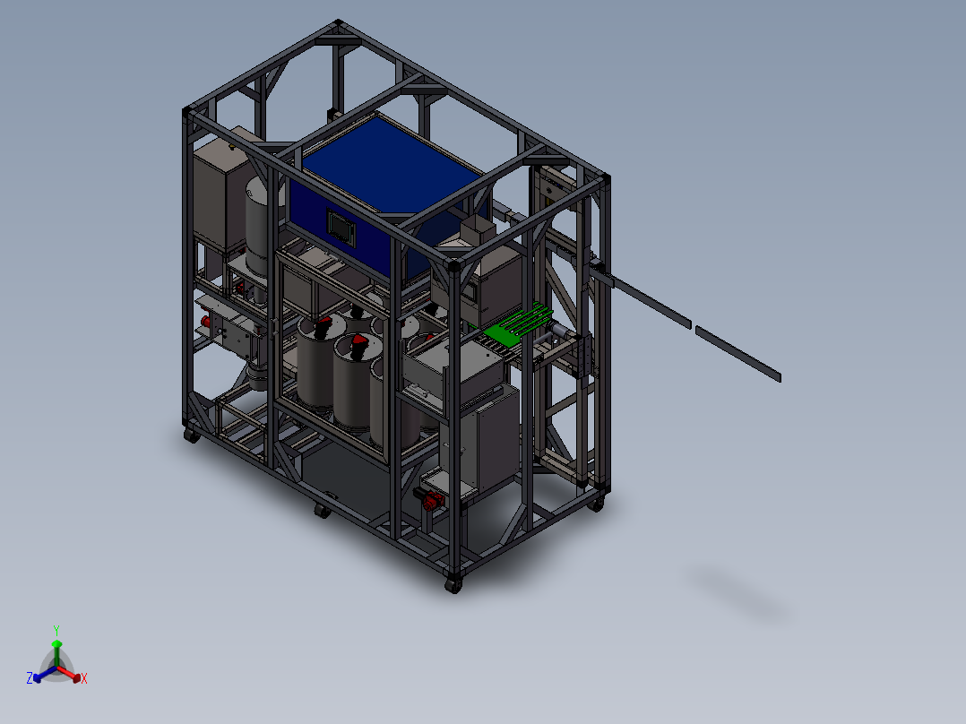 披萨自动售货机正等轴测图