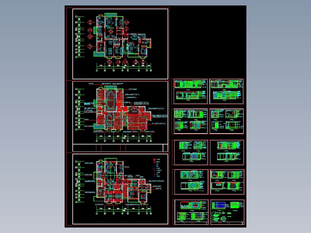 CAD农村住宅自建房设计图纸