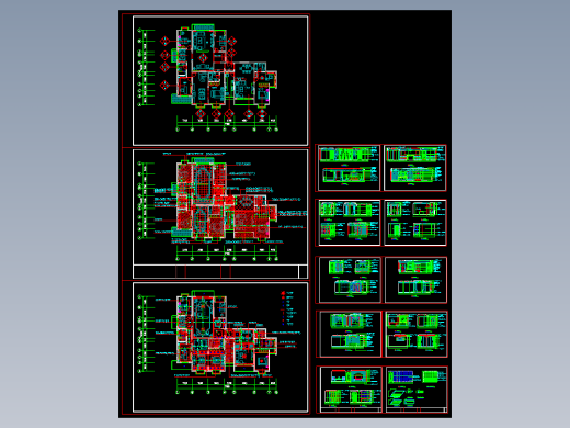 CAD农村住宅自建房设计图纸