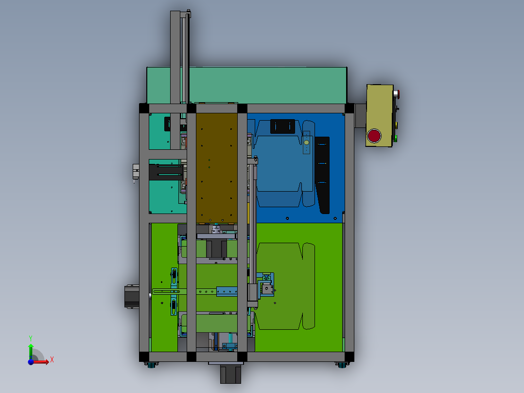 小型纸盒包装折盒机sw18可编辑前视图