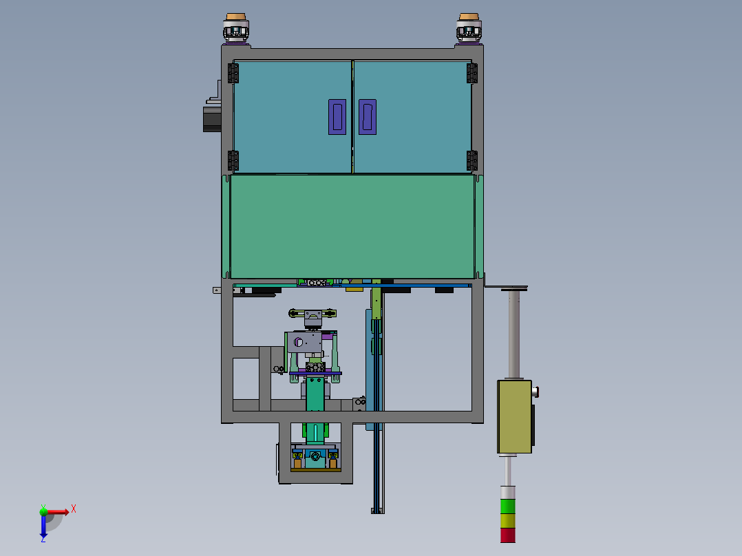 小型纸盒包装折盒机sw18可编辑俯视图