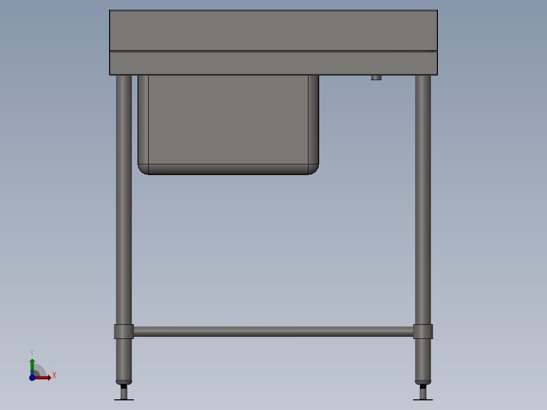 水槽、不锈钢水槽(149)前视图