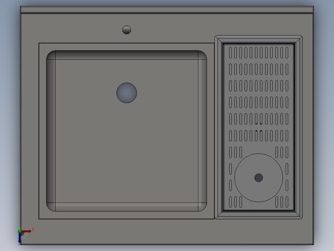 水槽、不锈钢水槽(149)俯视图
