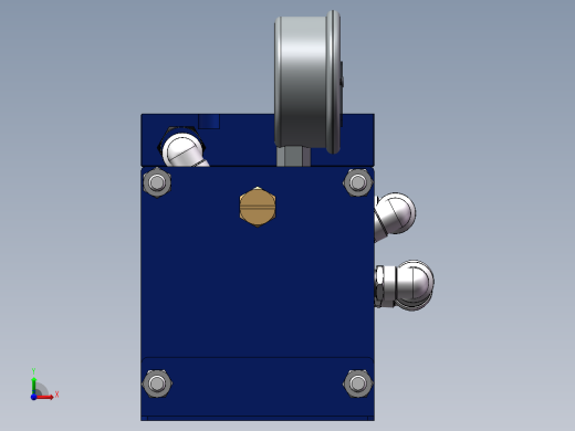 空气增压泵AB-03（sw14可编辑+工程图）前视缩略图