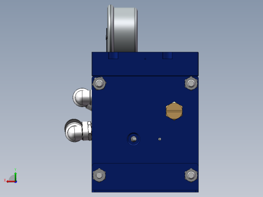 空气增压泵AB-03（sw14可编辑+工程图）后视缩略图