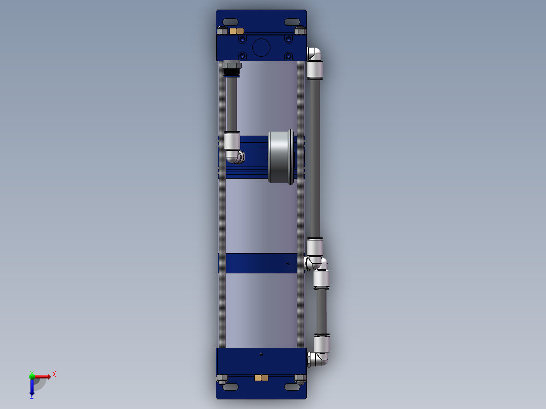 空气增压泵AB-03（sw14可编辑+工程图）俯视图
