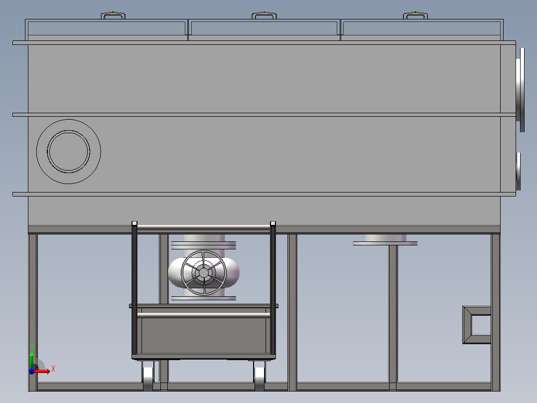 电镀池-电解槽sw16可编辑前视图