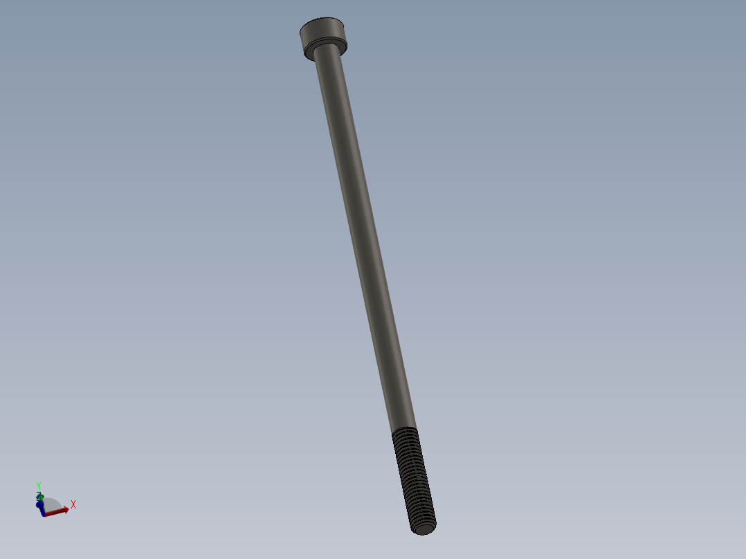Screw_DIN_912_M5x110_A2.SLDPRT公制内六角螺钉主视图