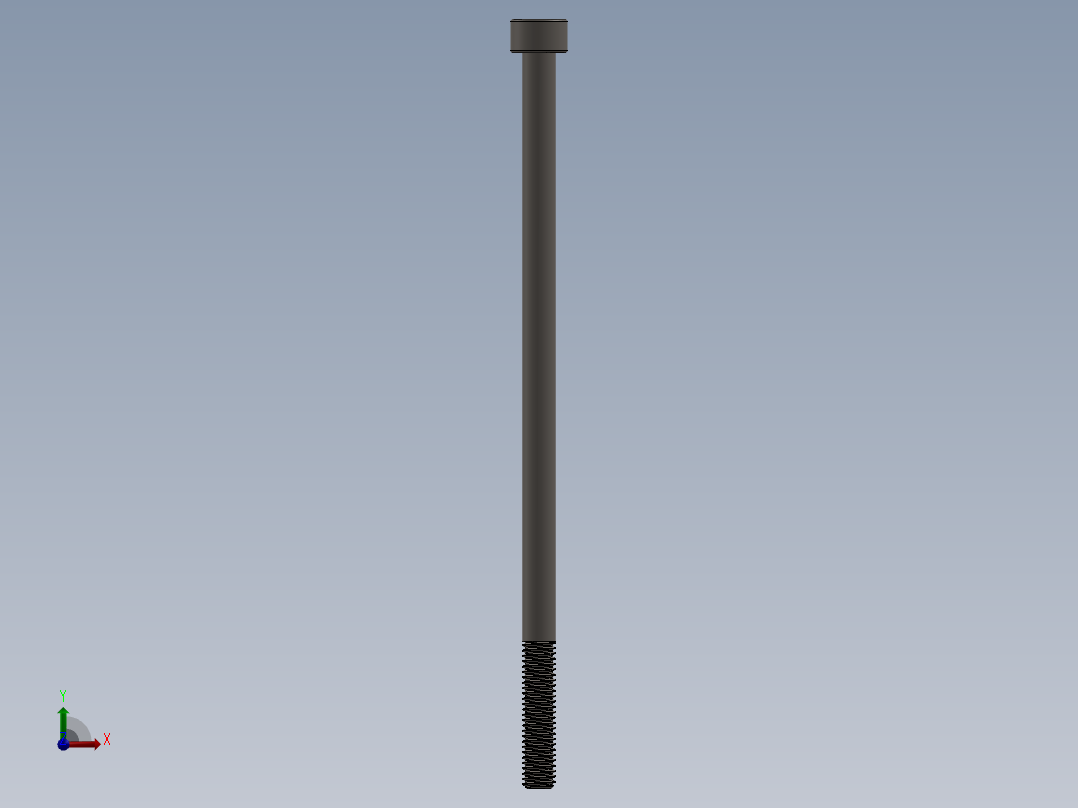 Screw_DIN_912_M5x110_A2.SLDPRT公制内六角螺钉前视图