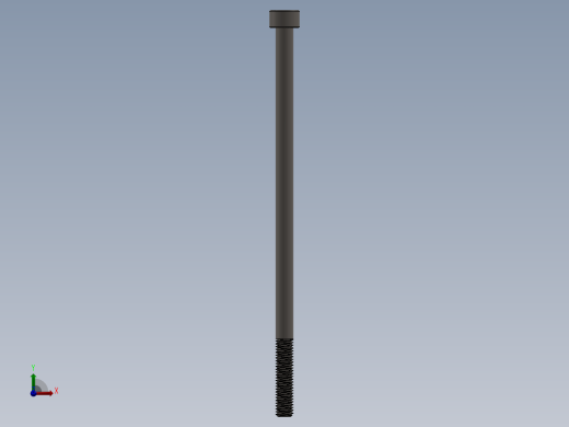 Screw_DIN_912_M5x110_A2.SLDPRT公制内六角螺钉前视缩略图