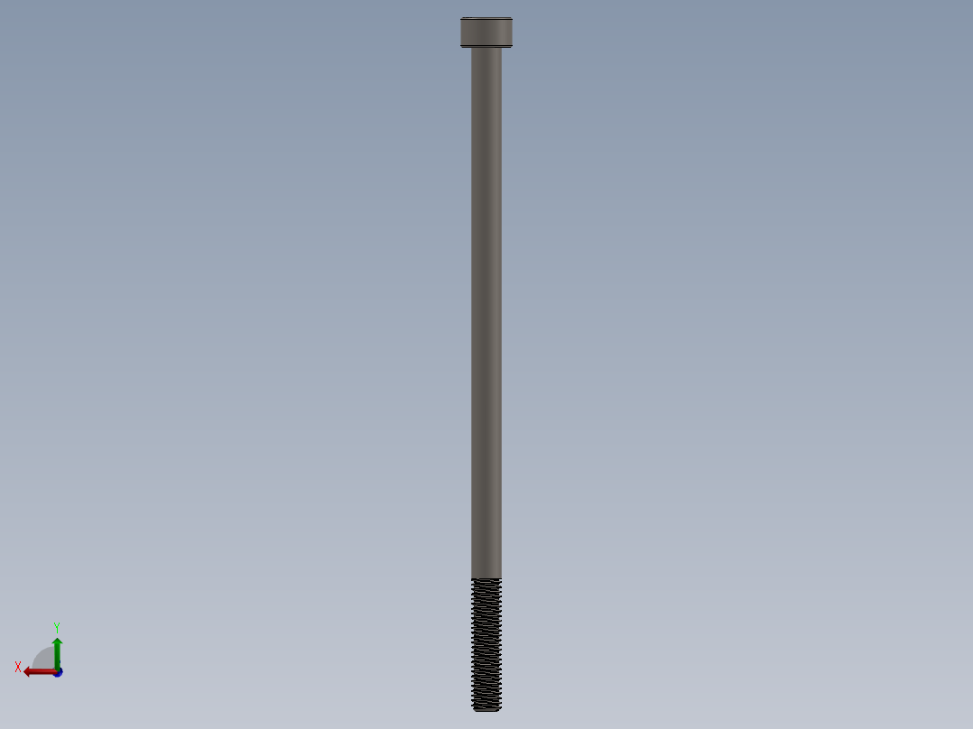 Screw_DIN_912_M5x110_A2.SLDPRT公制内六角螺钉后视图