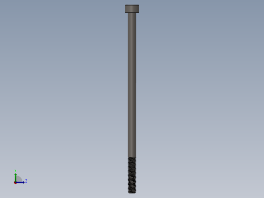Screw_DIN_912_M5x110_A2.SLDPRT公制内六角螺钉左视缩略图