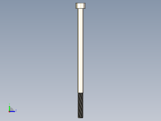 Screw_DIN_912_M5x95_A2.STEP公制内六角螺钉左视缩略图