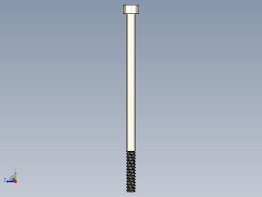 Screw_DIN_912_M5x95_A2.STEP公制内六角螺钉右视缩略图