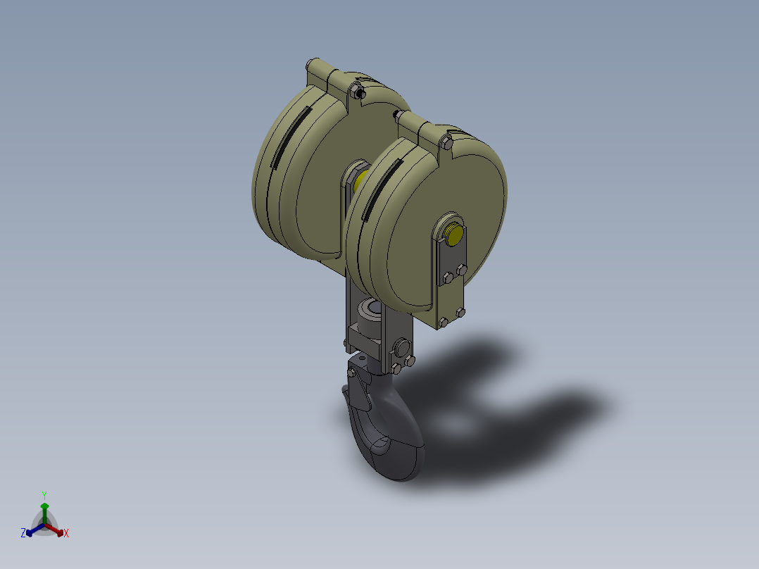 起重机-1(36)正等轴测图