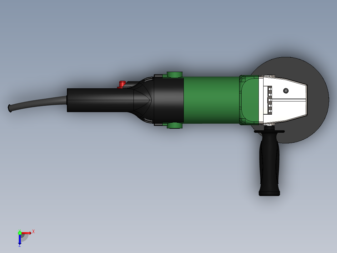 角磨机(11)俯视图