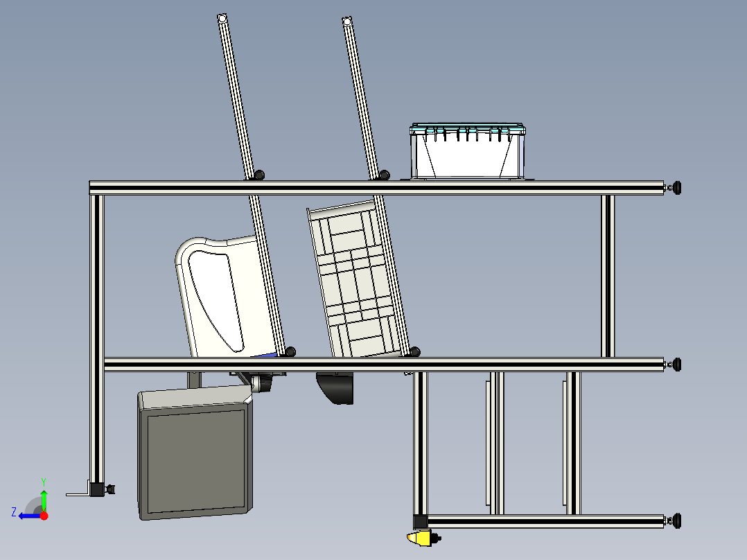 A2004702-挤压铝工作站右视图