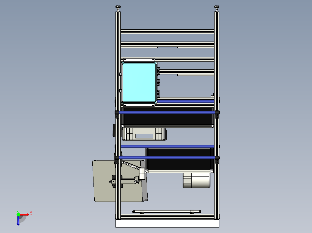 A2004702-挤压铝工作站俯视图