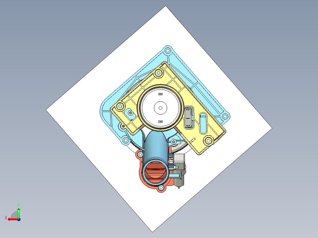 多功能咖啡机后视图