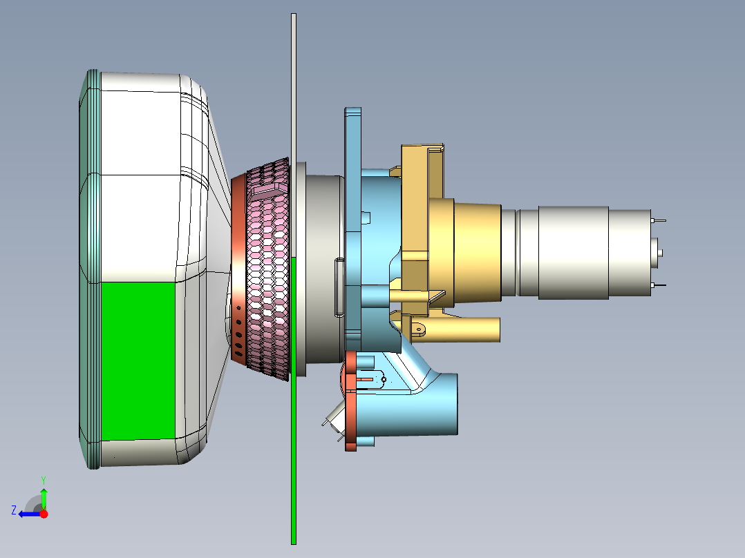 多功能咖啡机右视图