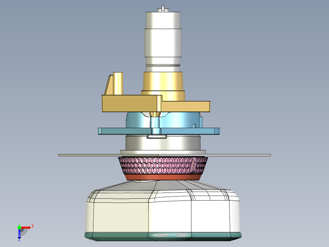 多功能咖啡机俯视图