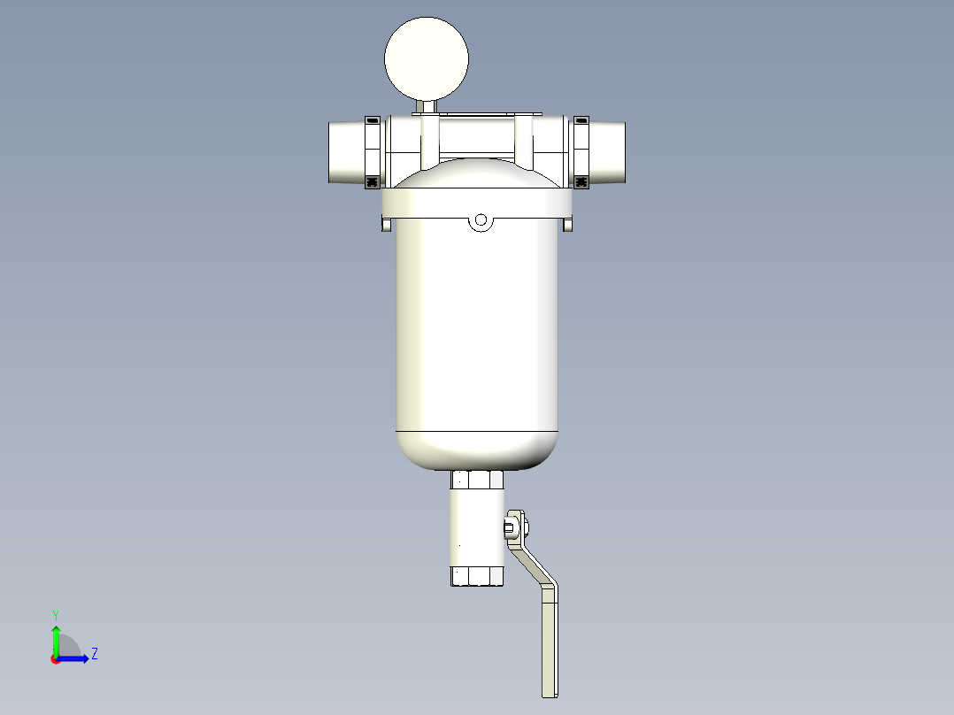 6T前置过滤器左视图