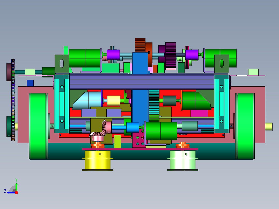 建筑施工用墙壁粉刷装置右视图