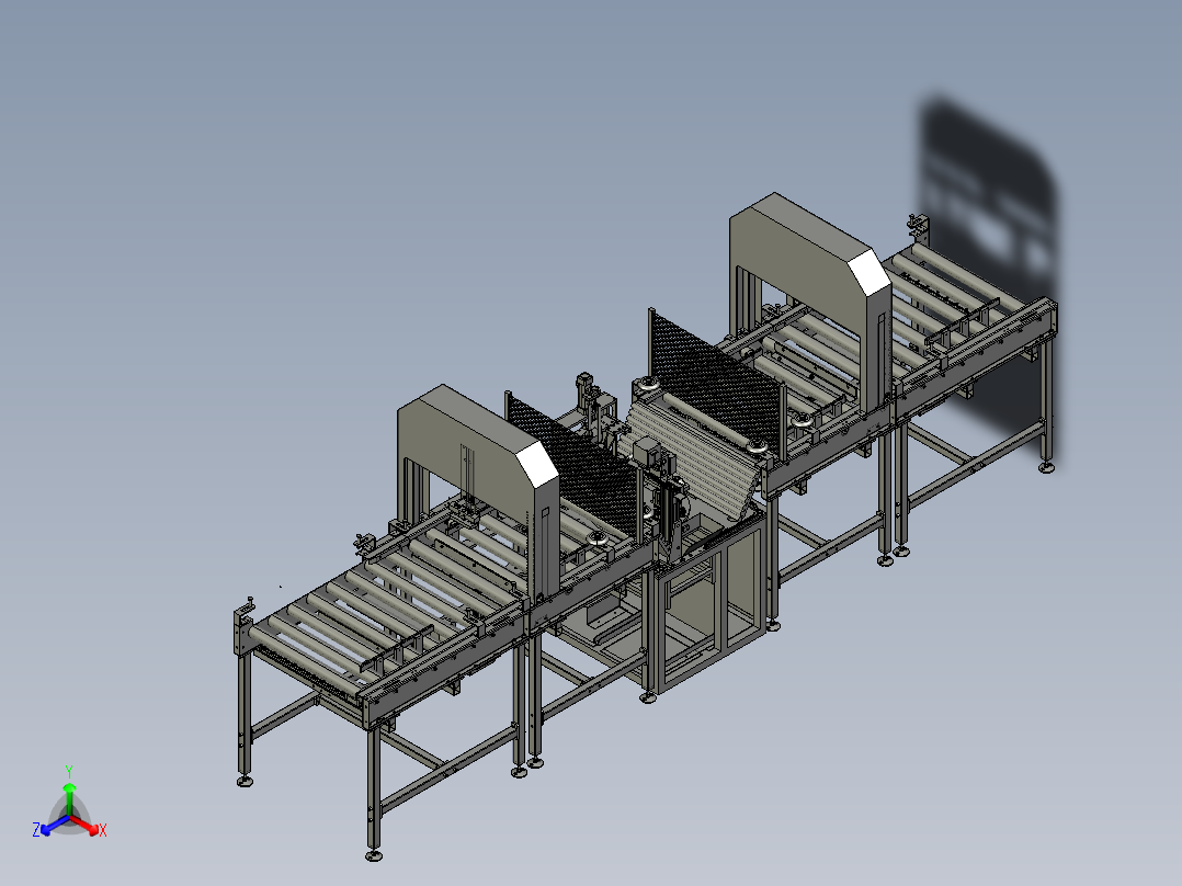 车载产品锁螺丝流水线主视图