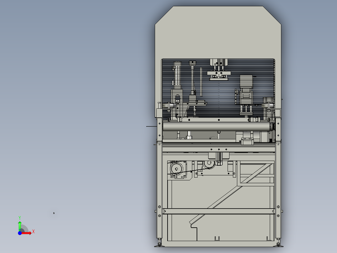 车载产品锁螺丝流水线前视图