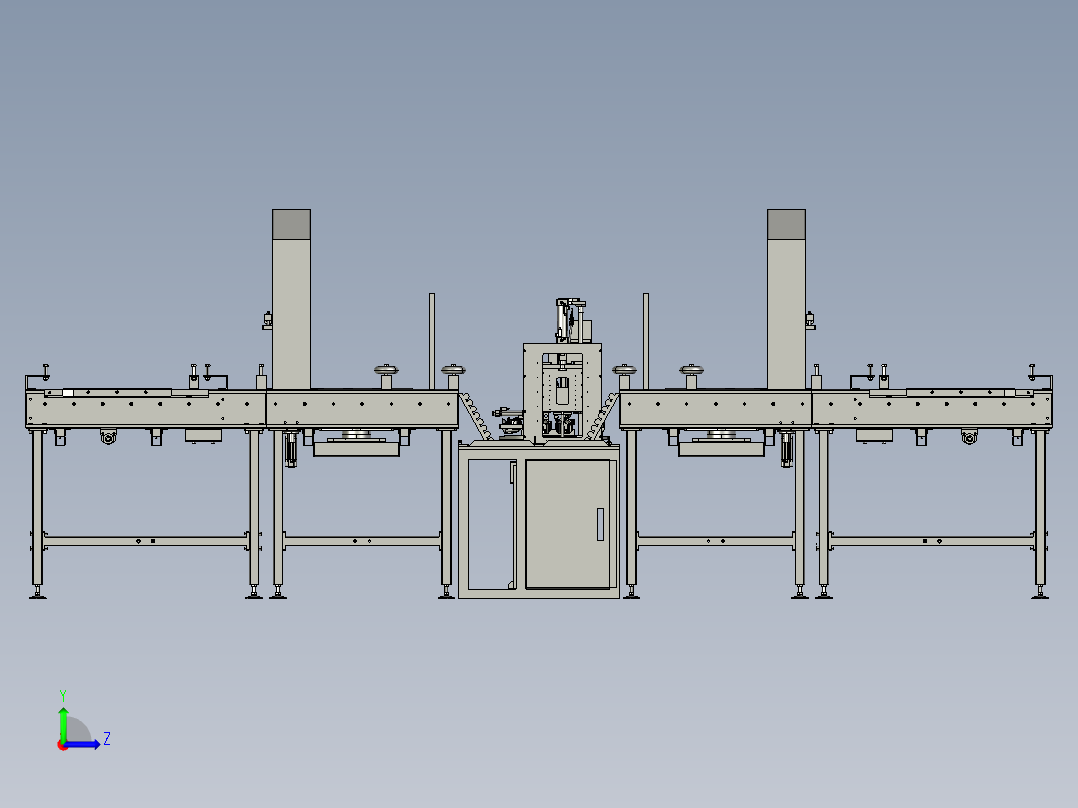 车载产品锁螺丝流水线左视图
