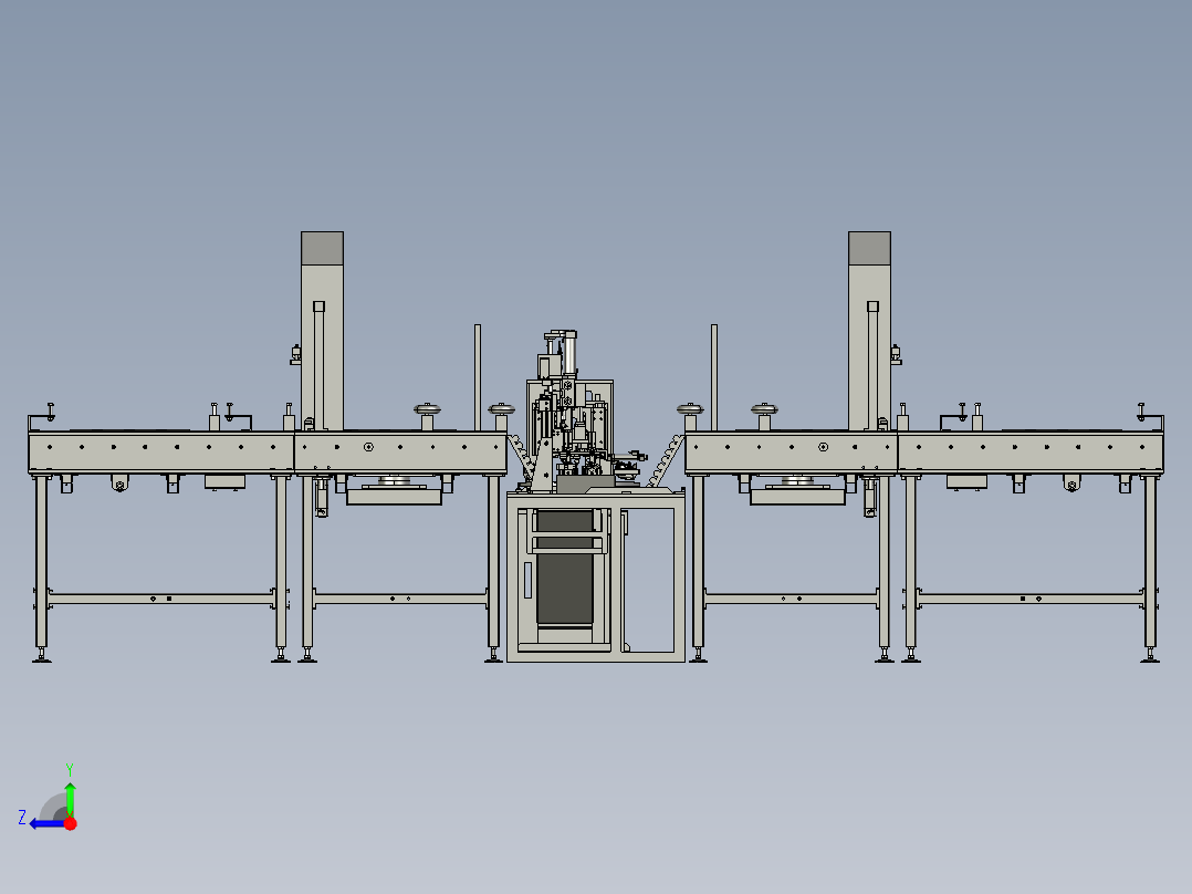 车载产品锁螺丝流水线右视图