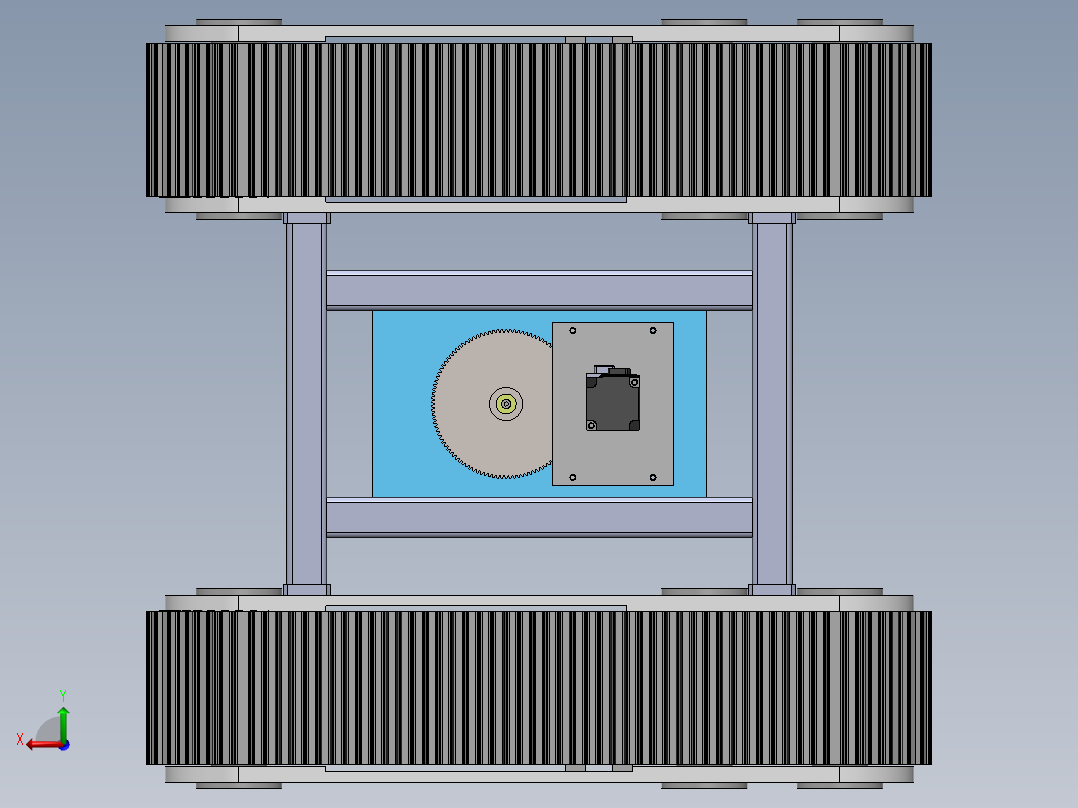 煤矿井下巡检机器人的结构与控制设计200后视图