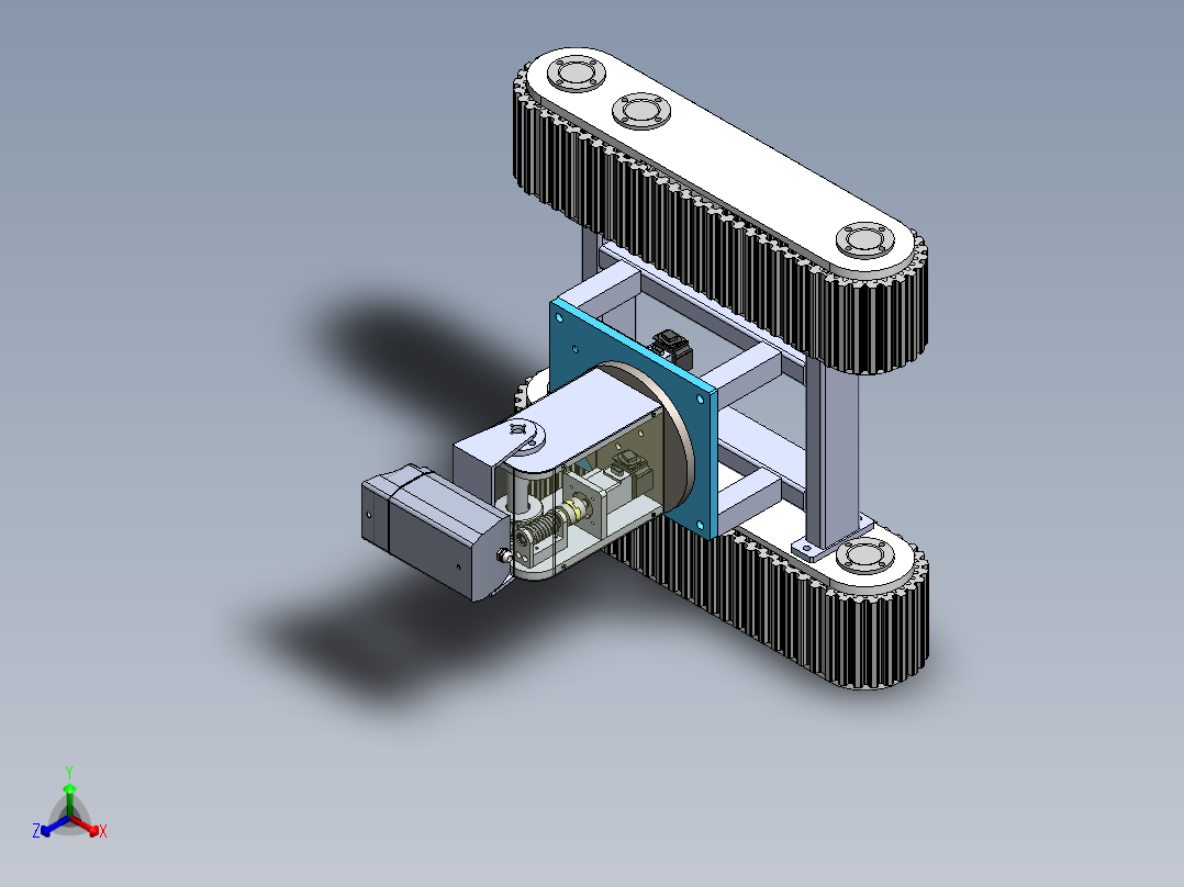 煤矿井下巡检机器人的结构与控制设计200正等轴测图