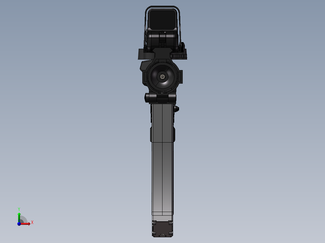 手枪左轮冲锋枪老式狙击步枪设计3D图纸mak47-1 2 IGS SW UG X_T前视图