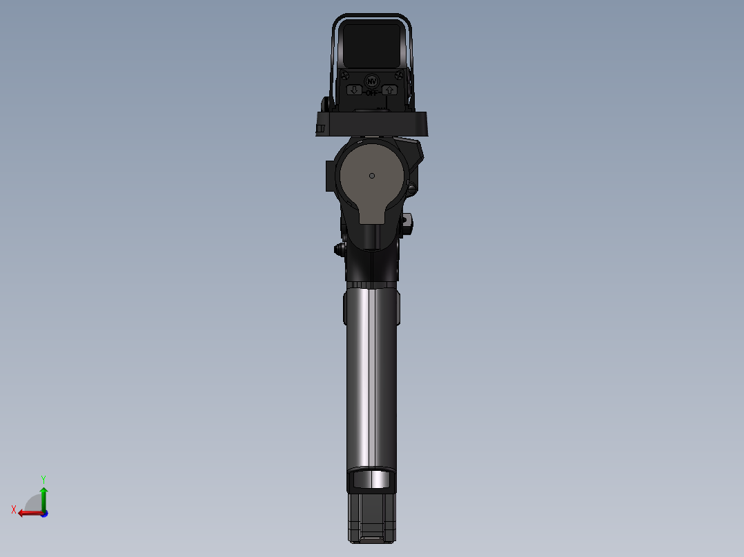 手枪左轮冲锋枪老式狙击步枪设计3D图纸mak47-1 2 IGS SW UG X_T后视图