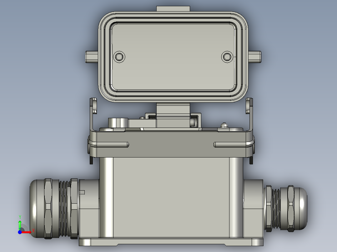 H10B公插头前视图